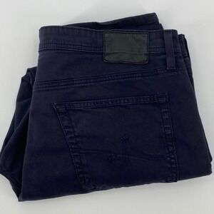 AG Adriano Goldschmied Pants Mens 38x28 Everett Slim Straight Pants Navy Blue